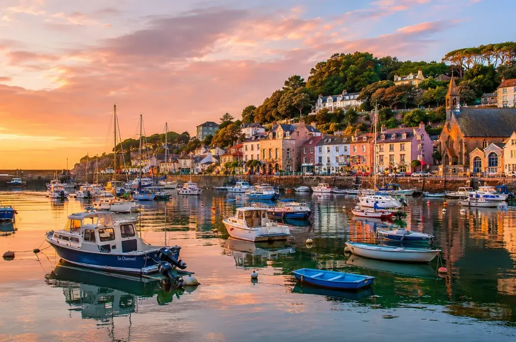 Mont Orgueil at golden hour