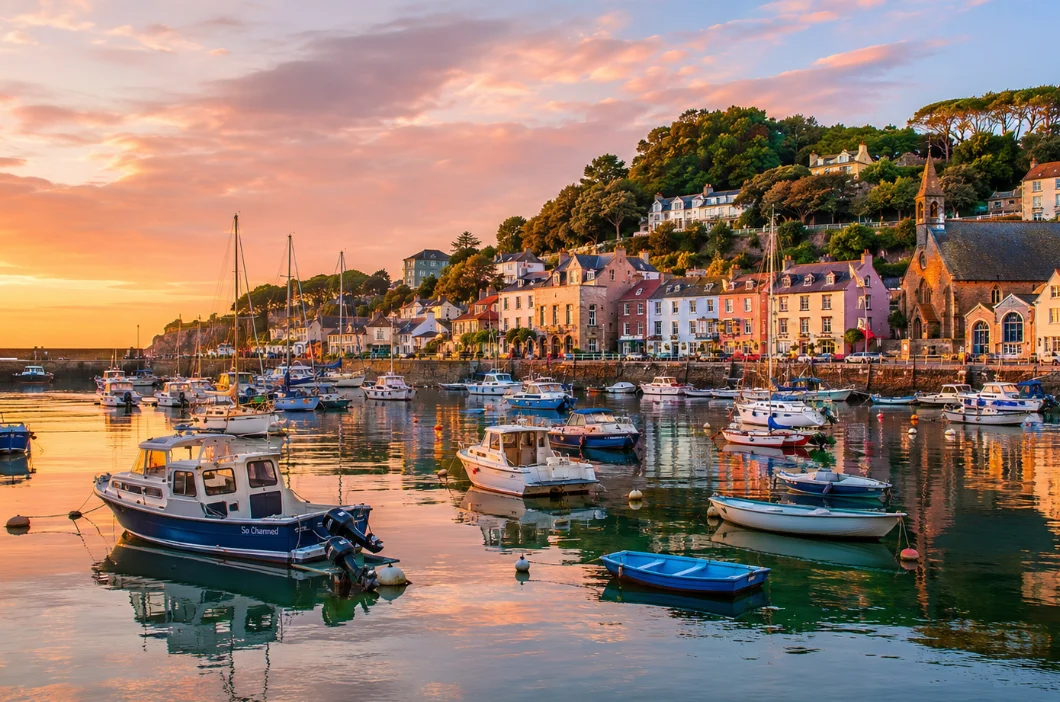 Mont Orgueil at golden hour